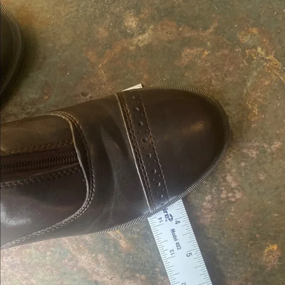 Riding Sport Dover Saddlery Kids Brown Provenance Leather Zip Paddock Boots 5 - Picture 13 of 13